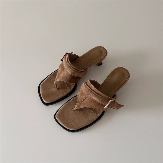 Damen elegante Plateau-Sandalen mit modischen Riemchen EB