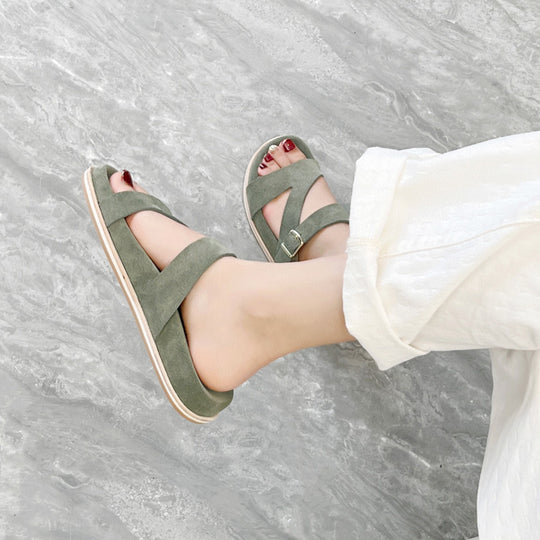 Damen Komfortable Clogs mit modischen Riemen EB