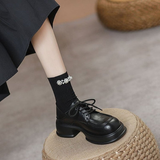 Damen Schnürschuhe im klassischen Look mit bequemer Laufsohle EB