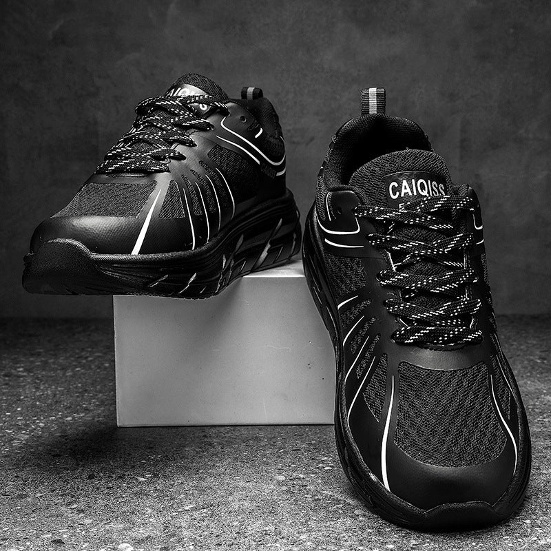 Herren Stabilitäts-Laufschuhe mit keilförmiger Energierückführungssohle und nahtlosem Mesh-Upper EB