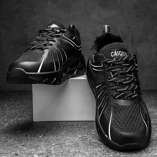 Herren Stabilitäts-Laufschuhe mit keilförmiger Energierückführungssohle und nahtlosem Mesh-Upper EB