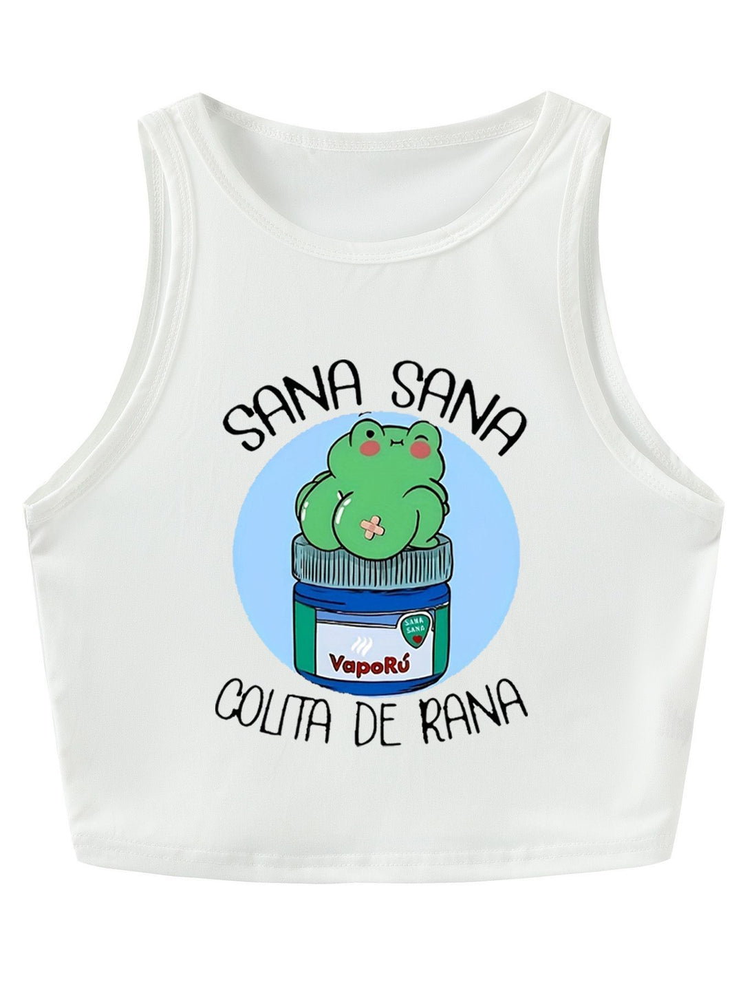 Damen Crop-Top mit kreativem Spruch und lässigem Schnitt EB