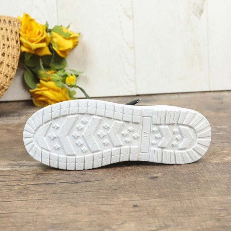 Damen Slip-On Sneakers mit elastischem Riemen EB