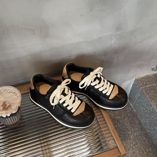 Damen modische Sneaker mit hochwertigem Leder und bequemer Polsterung EB