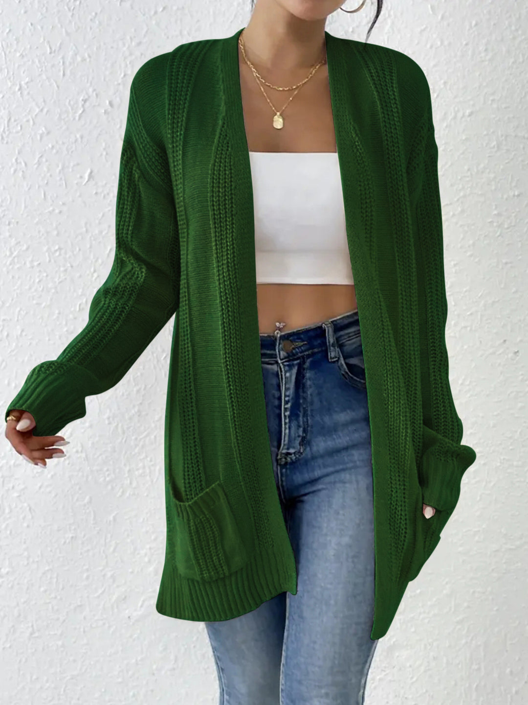 Damen Strickjacke mit Taschen EB