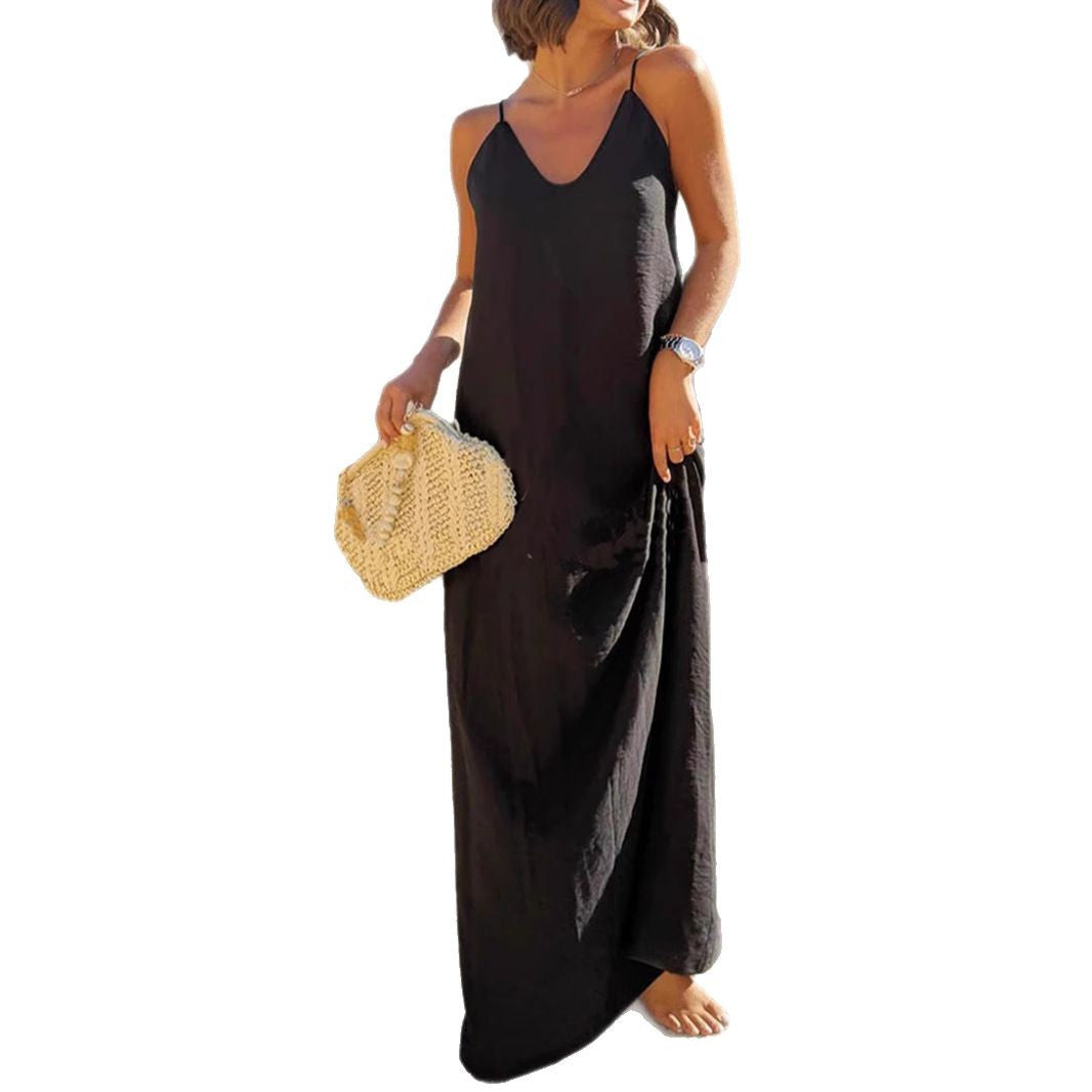 Damen Strandkleid mit Rückenausschnitt EB