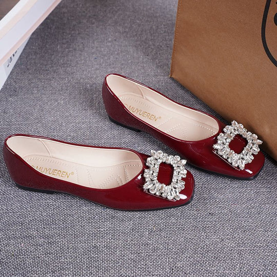 Damen Ballerinas mit extravagantem Schmuckdetail EB