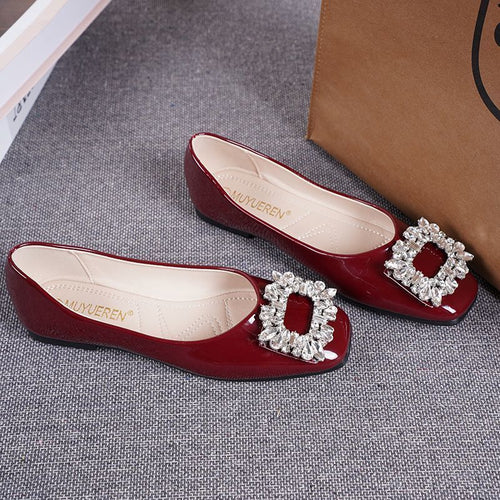 Damen Ballerinas mit extravagantem Schmuckdetail EB