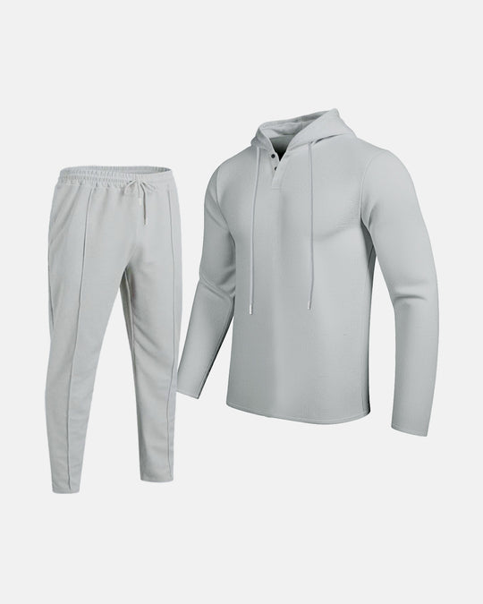 Herren sportliches Hoodie und Jogginghose Set mit atmungsaktiver Struktur EB