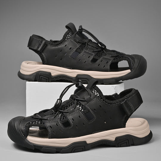 Herren Atmungsaktive Outdoor-Sandalen mit rutschfester Sohle EB