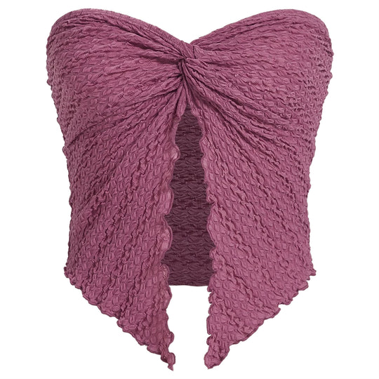 Damen ärmelloses Top mit elegantem Wickeldesign EB