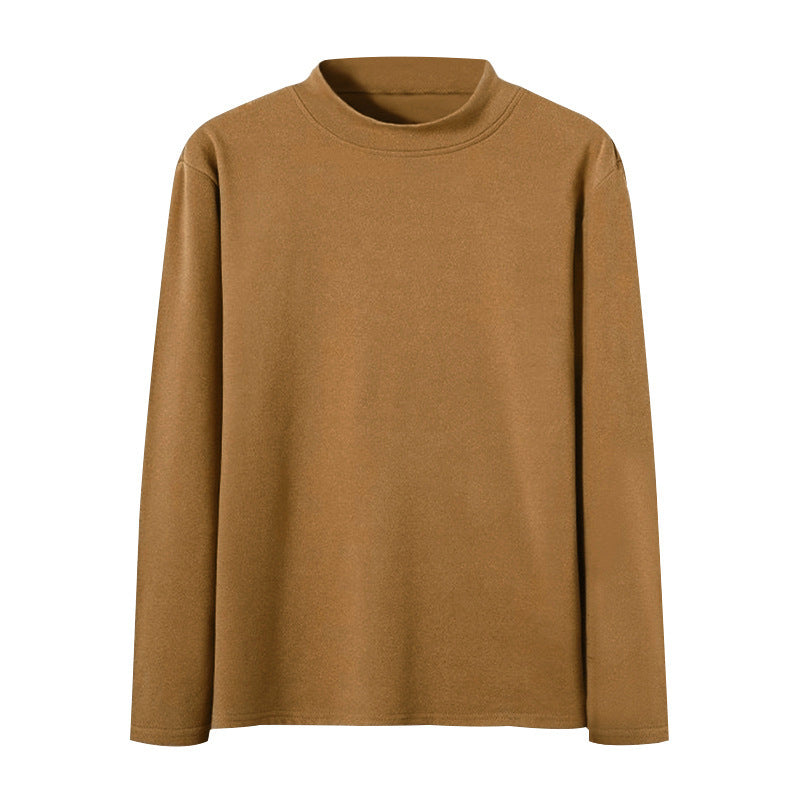 Herren nan körperbetonter Feinstrickpullover mit engem Rundhalsausschnitt EB