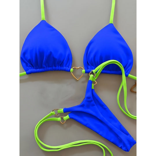 Damen Triangel-Bikini mit Herz-Detail EB