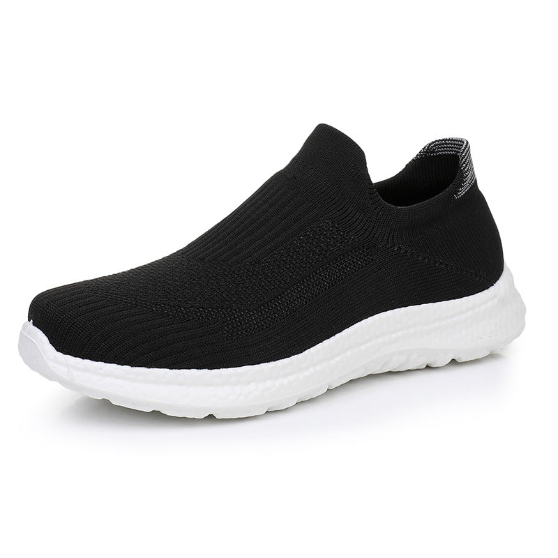 Damen Sportliche Slip-On Sneakers mit atmungsaktivem Obermaterial und weichem Fußbett EB