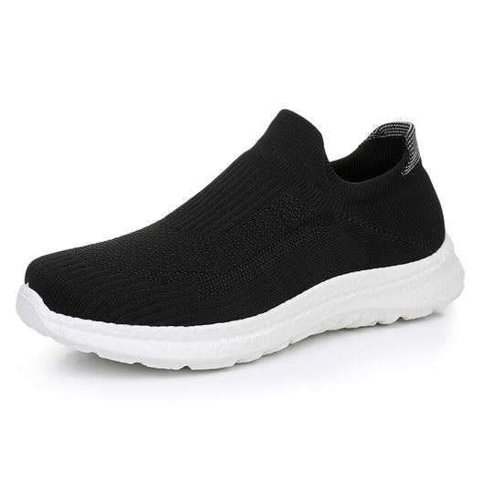 Damen Sportliche Slip-On Sneakers mit atmungsaktivem Obermaterial und weichem Fußbett EB