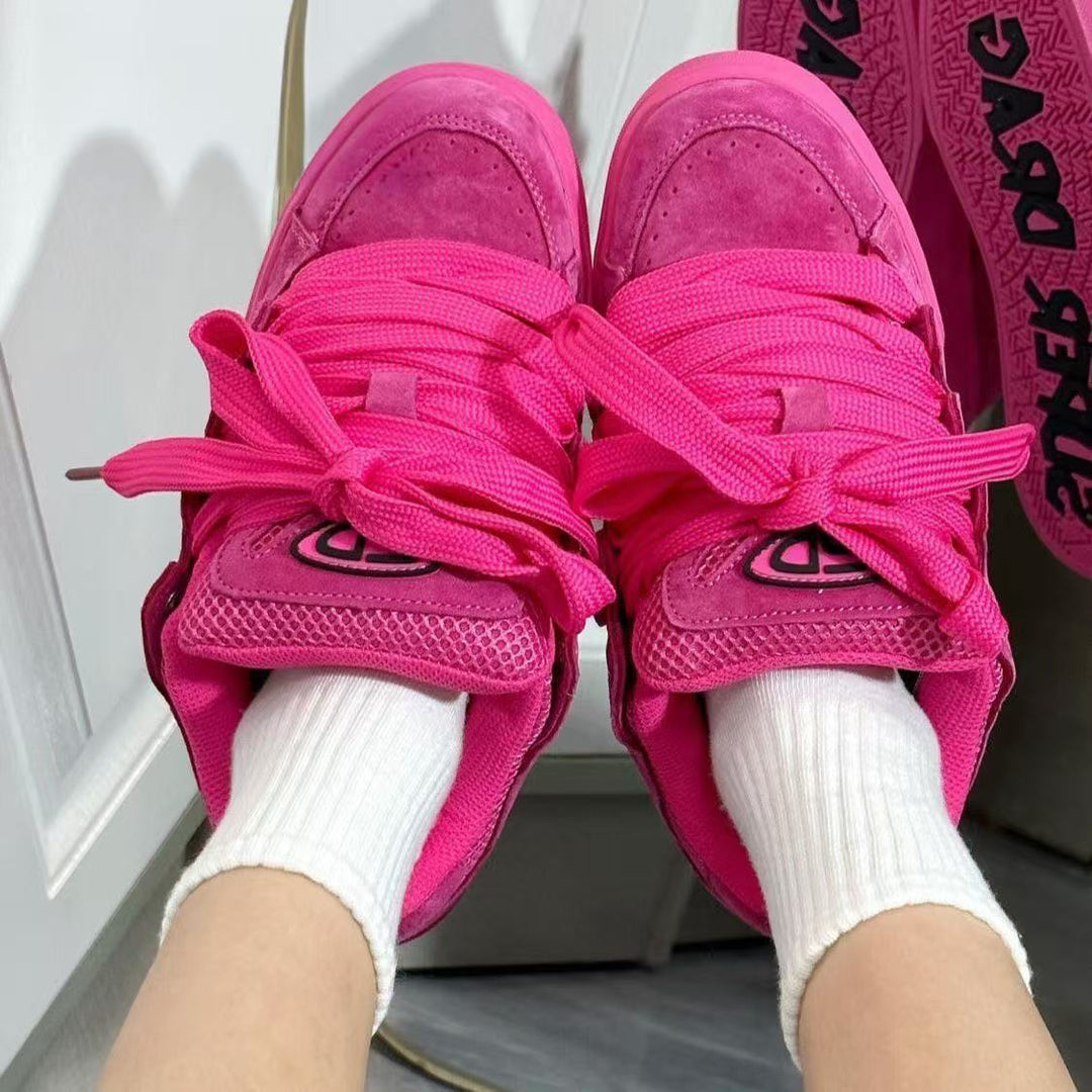 Damen Sportliche High-Top Sneakers mit innovativen Schnürsystem und dämpfender Sohle EB