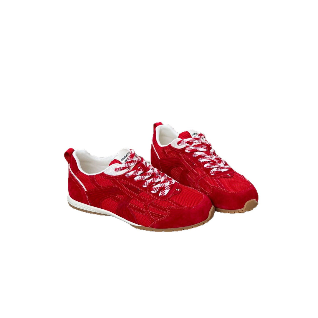 Damen Sportliche Sneakers mit atmungsaktivem Mesh-Obermaterial und rutschfester Sohle EB