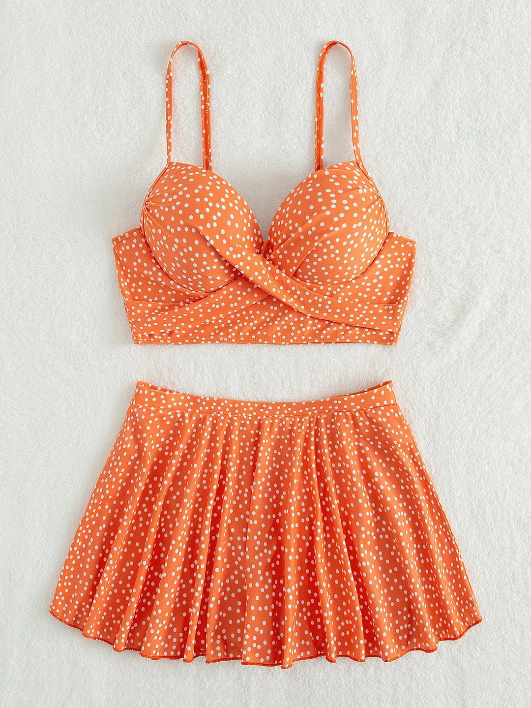 Damen Tankini-Set mit verspieltem Rock und gepolstertem Oberteil EB