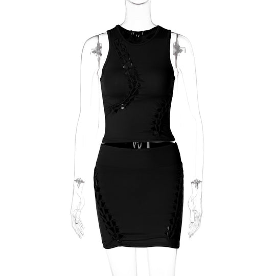 EB | Hohler Rundhalsausschnitt Top Slim Rock Set