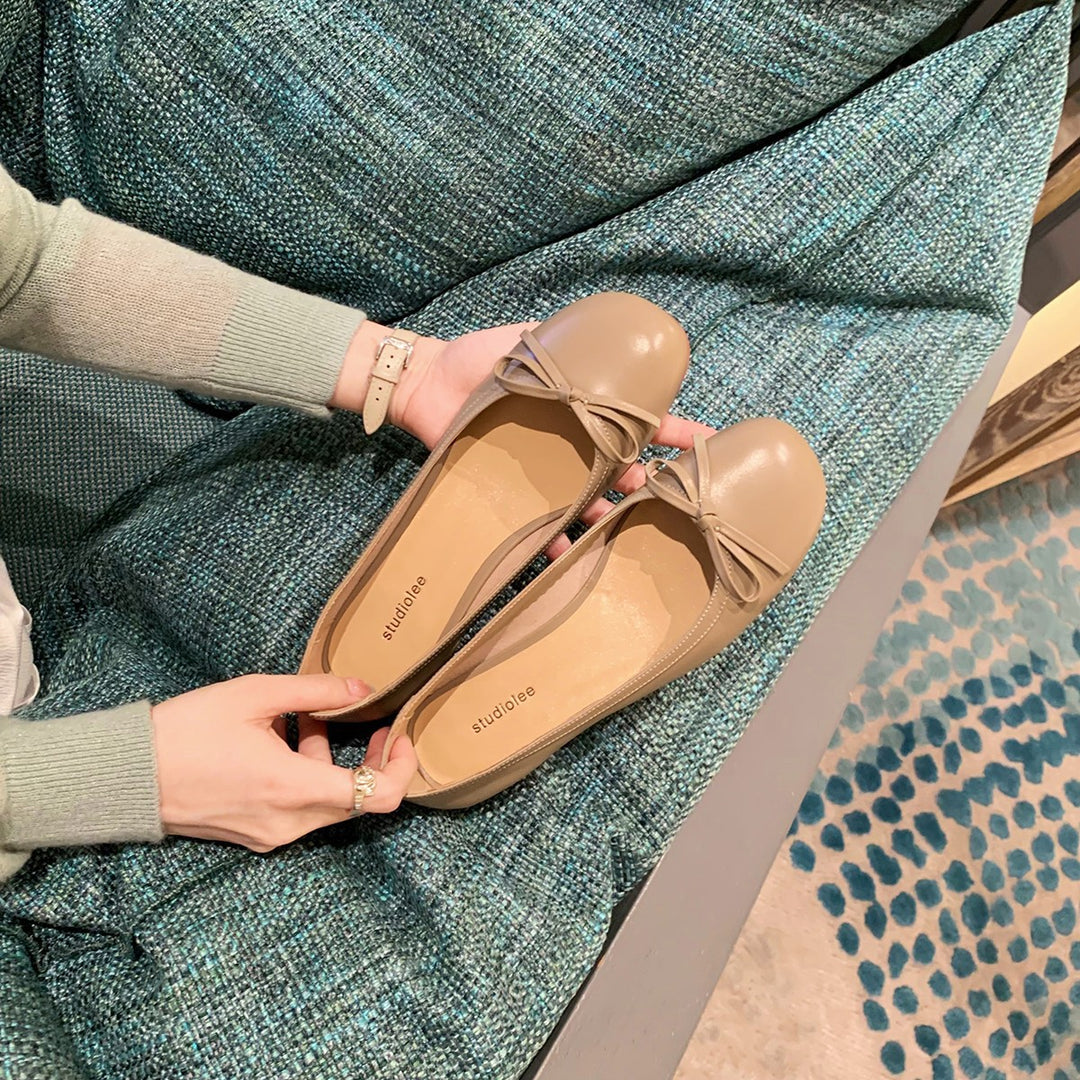 Damen Ballerina-Schuhe mit charmantem Schleifendetail und weich gepolsterter Innensohle EB