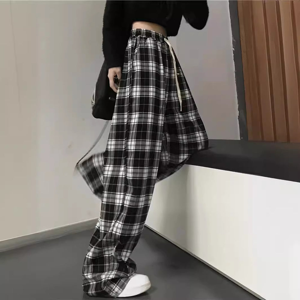 Damen Karottenhose mit Karomuster EB