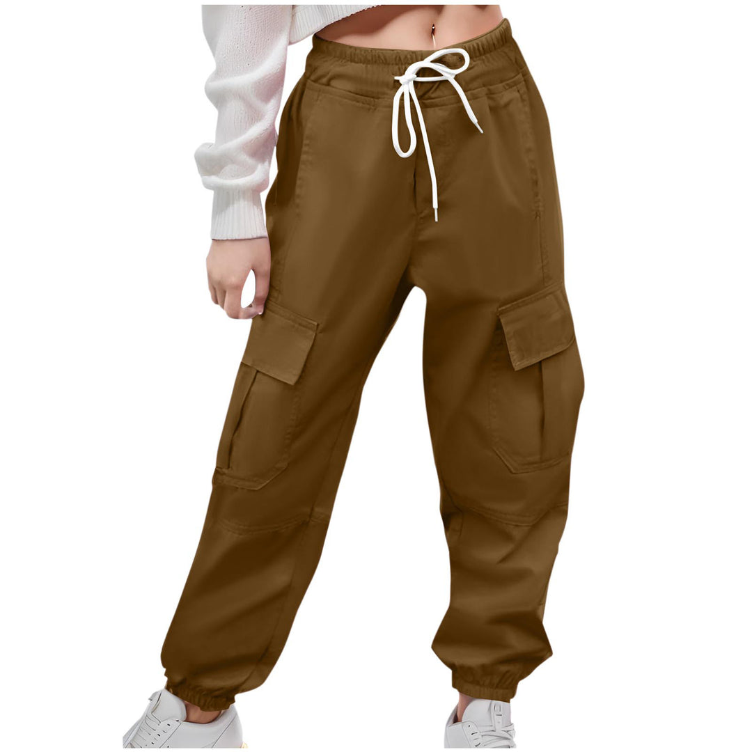 Damen Cargo-Hose mit elastischem Bund und praktischen Seitentaschen EB