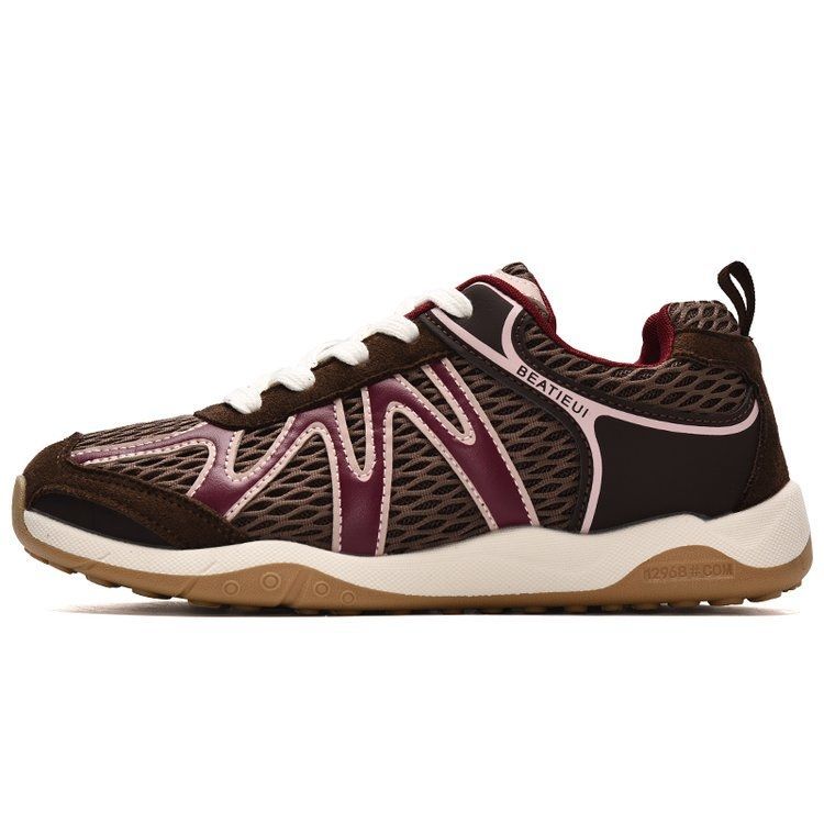 Damen Atmungsaktive Fitness-Sneaker mit flexiblem Mesh-Obermaterial und rutschfester Sohle EB