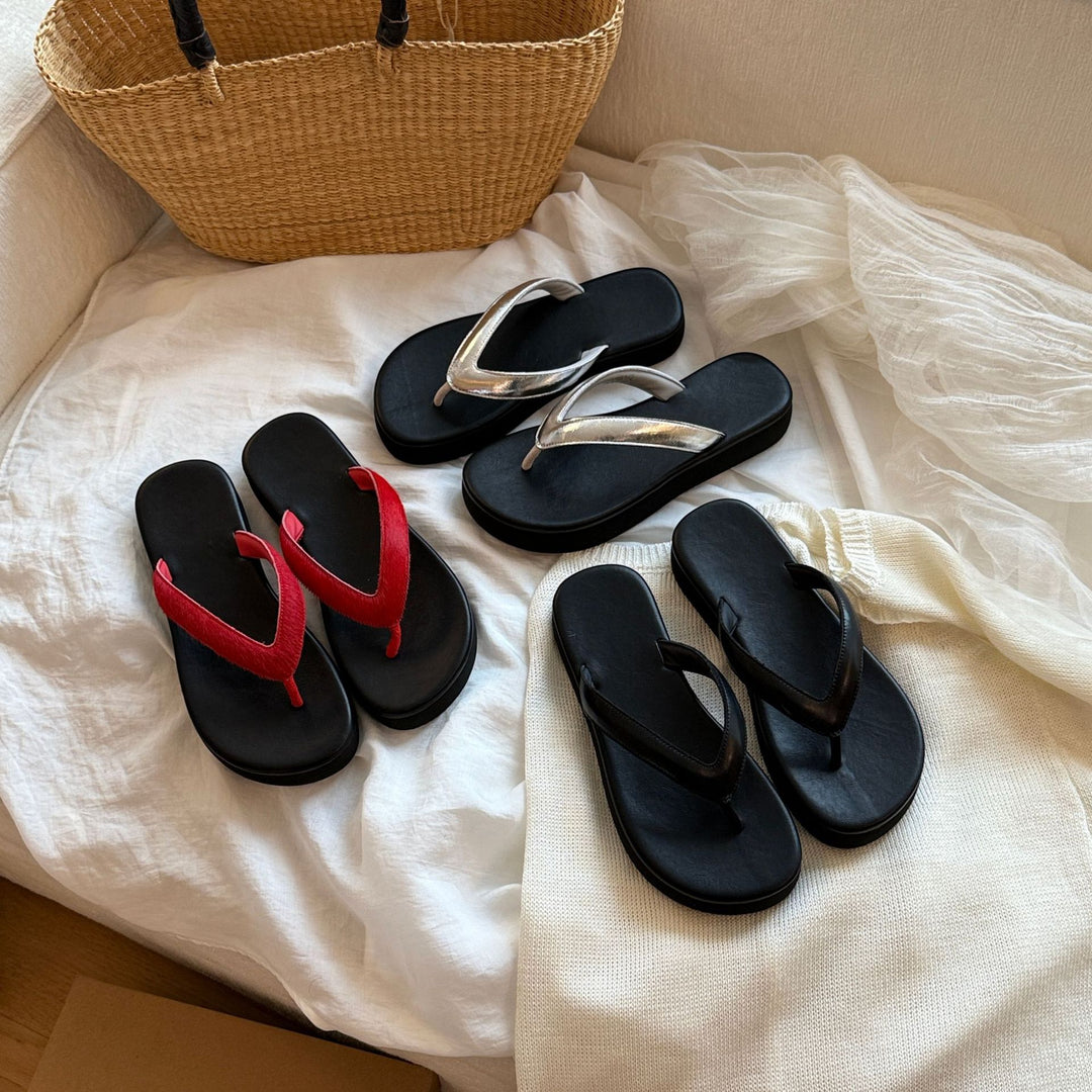 Damen Komfortable Zehentrenner-Sandalen mit ergonomischer Sohle EB