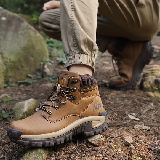 Damen Robuste und wetterfeste Wanderschuhe mit rutschfester Sohle und atmungsaktiven Einsätzen EB
