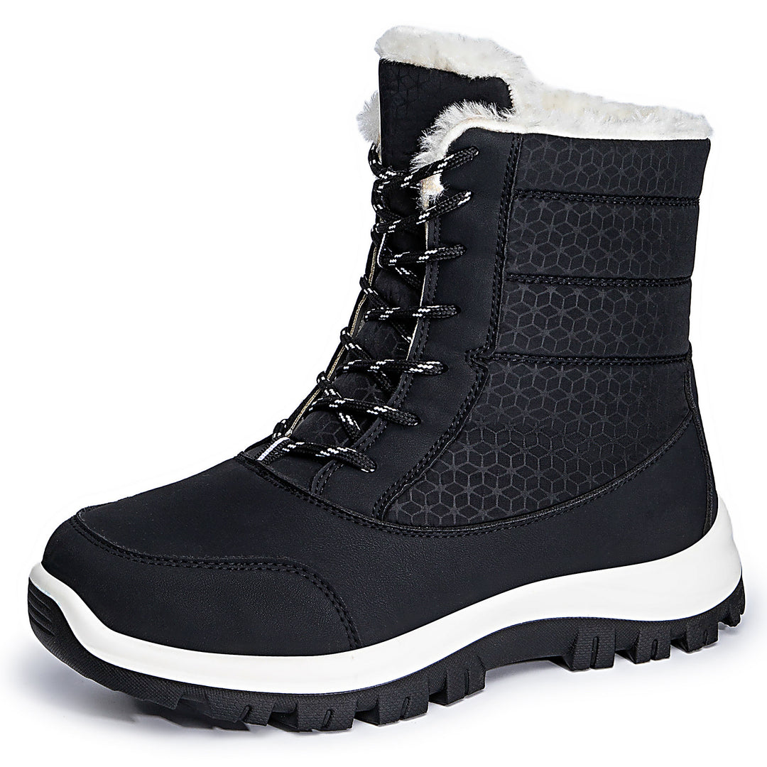 Damen Wärmende Winterstiefel mit rutschfester Sohle und weichem Innenfutter EB