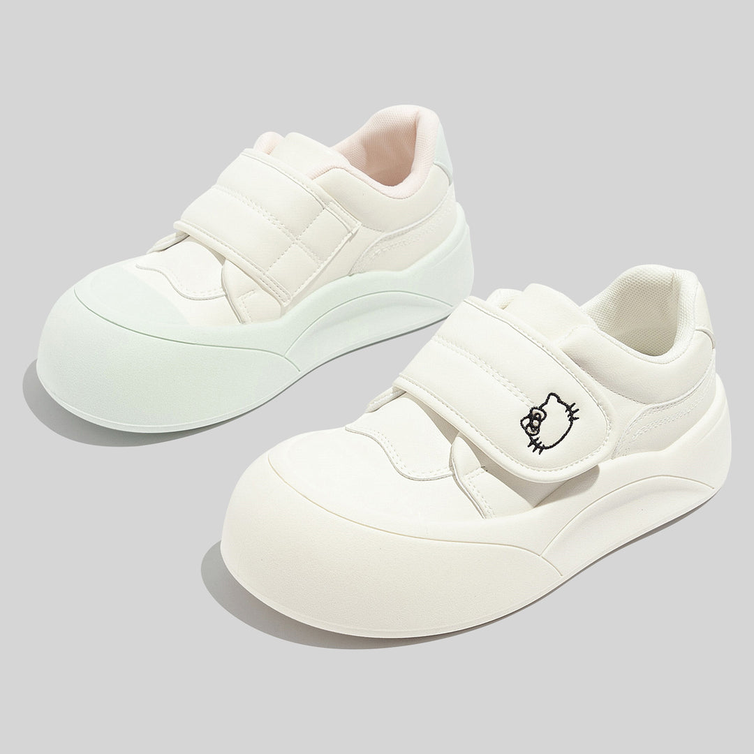 Damen Sneaker mit Klettverschluss und charmantem Tiermotiv EB