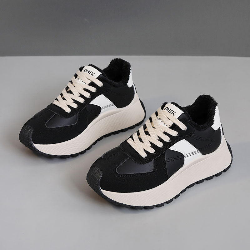 Damen Komfortable Sneakers mit warmem Innenfutter EB