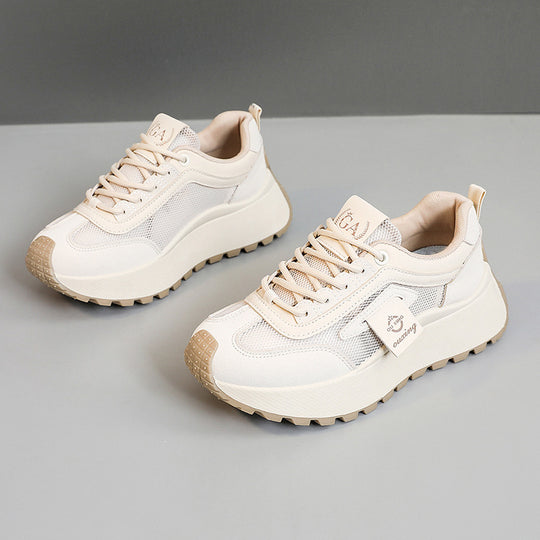 Damen Sportliche Komfort-Sneaker mit atmungsaktivem Mesh-Obermaterial und dämpfender Sohle EB