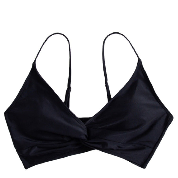 Damen Bikinoberteil mit modischem Wickeldesign EB