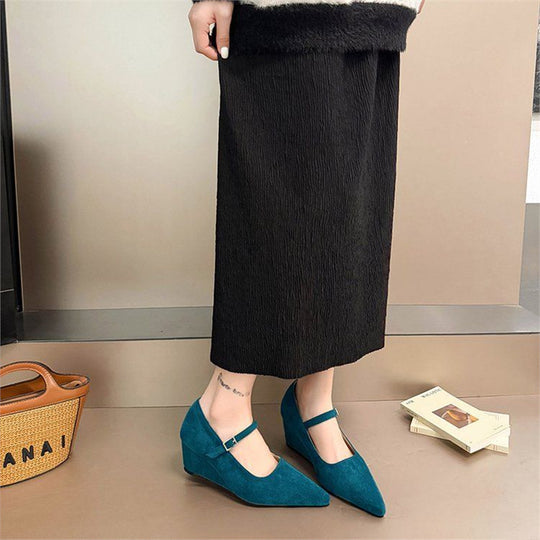 Damen Wedge Pumps mit verstellbarem Riemen EB