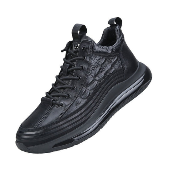 Damen Sportliche High-Top Sneaker aus hochwertigem Leder im modernen Design EB