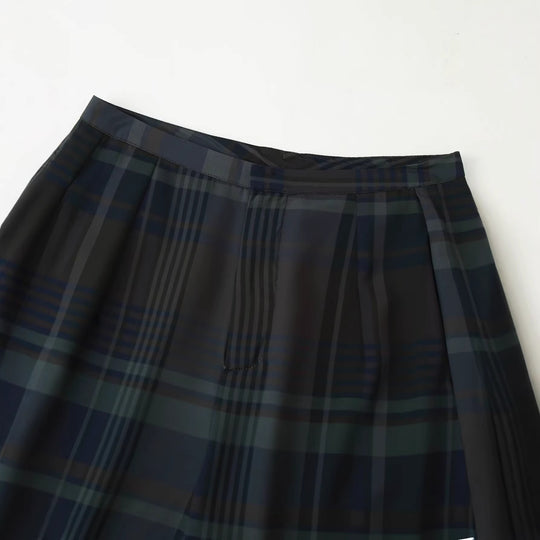 Damen Karottenhose mit modernem Karomuster und entspanntem Schnitt EB