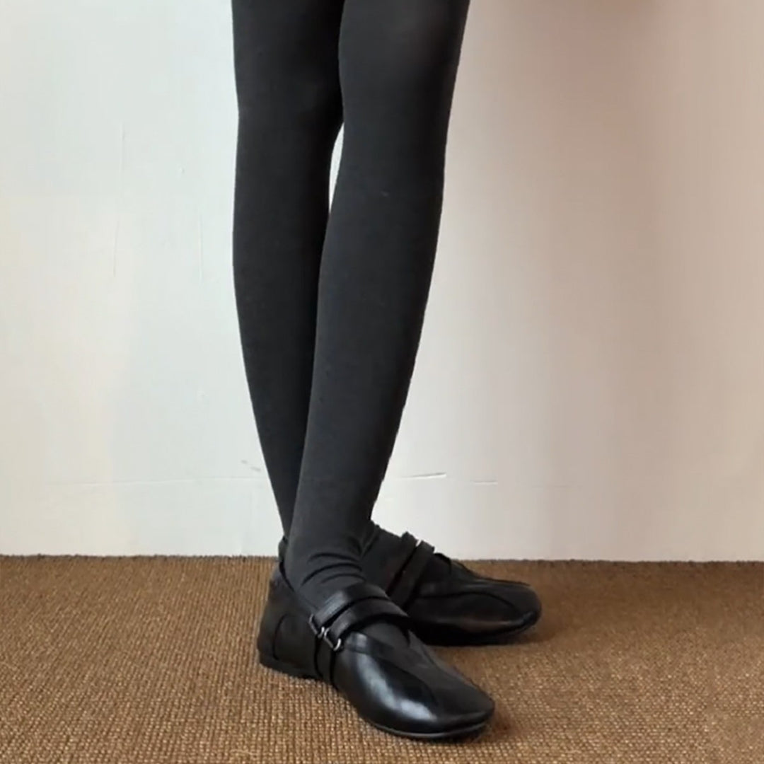 Damen elegante Mokassins mit modischen Riemchen EB