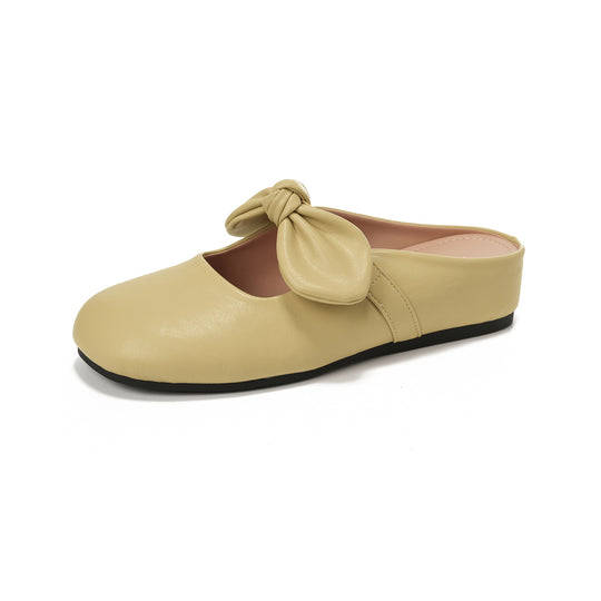 Damen Slip-On Mules mit modischem Schleifendetail EB