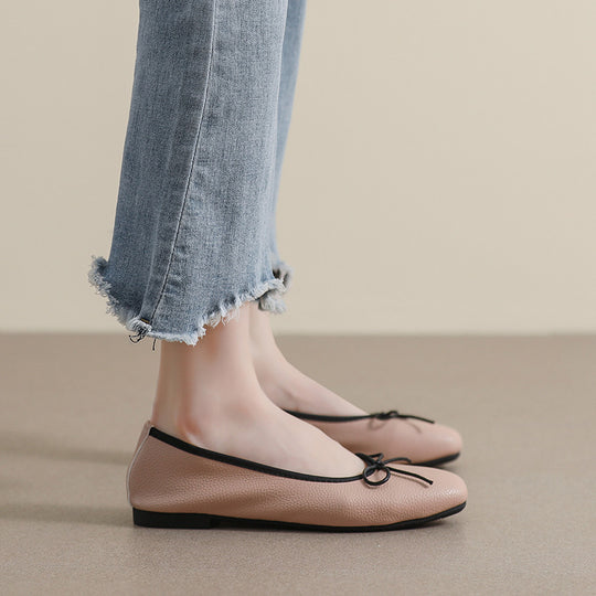 Damen Ballerinas mit elegantem Schleifenakzent und hochwertigem Obermaterial EB