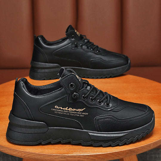 Damen Sportliche Ledersneaker mit dämpfender Sohle und modischem Design EB