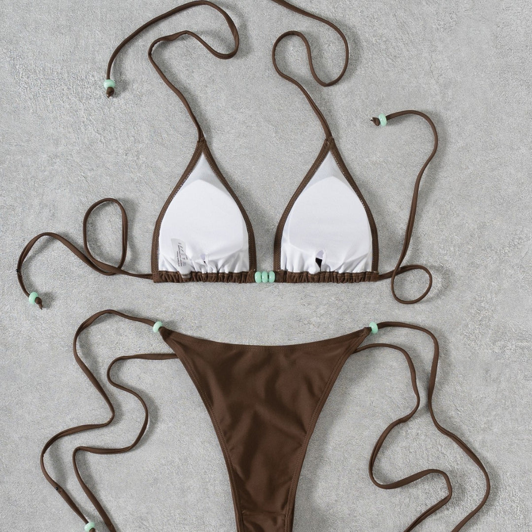 Damen Triangel-Bikini mit eleganten Details EB