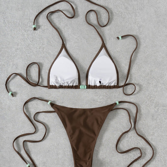 Damen Triangel-Bikini mit eleganten Details EB