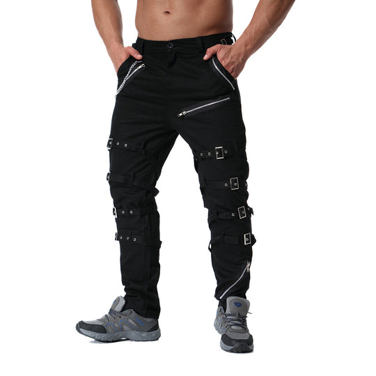 Herren Cargo-Hose mit vielseitigem Schnitt und auffälligen Schnallen EB