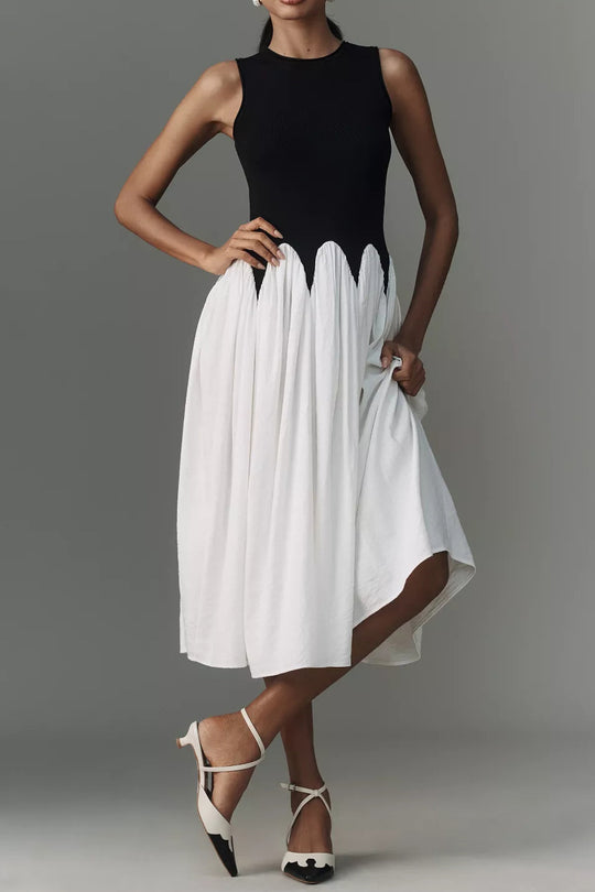 Damen Elegantes Maxikleid mit raffiniertem Cut-Out-Design EB