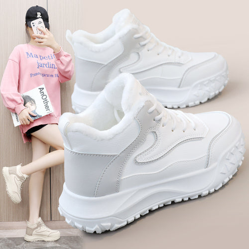 Damen Winter Sneakers mit warmem Innenfutter und rutschfester Profilsohle EB