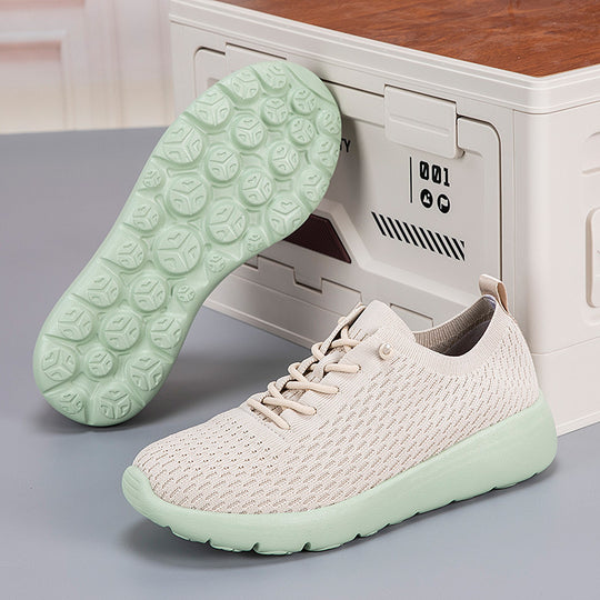 Damen Hochleistungs-Laufschuhe mit atmungsaktiver Mesh-Oberfläche und stoßdämpfender Sohle EB