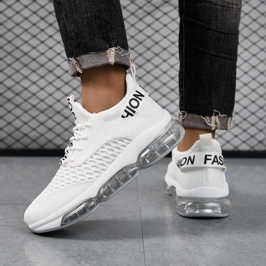 Damen Sportliche Sneakers mit atmungsaktiver Oberflächenstruktur und dämpfendem Luftpolstersystem EB
