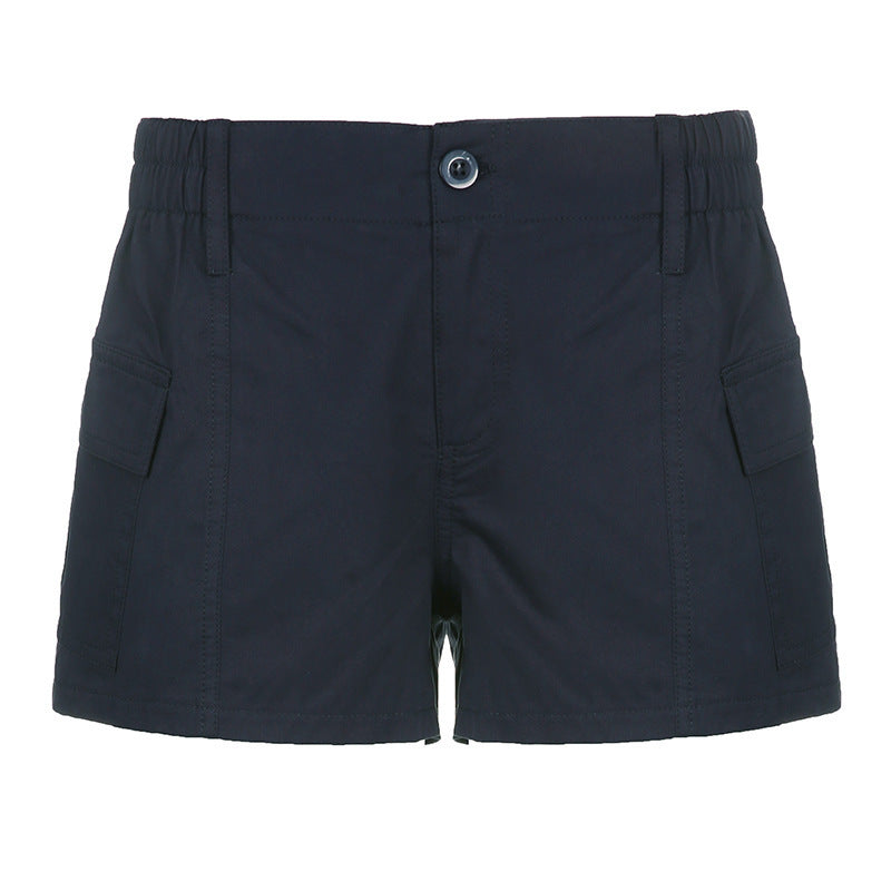 Damen Cargo-Shorts mit elastischem Bund und praktischen Seitentaschen EB