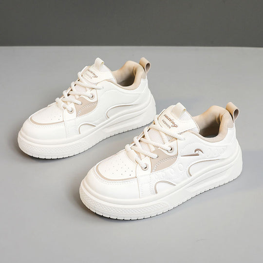 Damen modische Freizeitsneaker mit atmungsaktiver Oberflächenstruktur und dämpfender Sohle EB